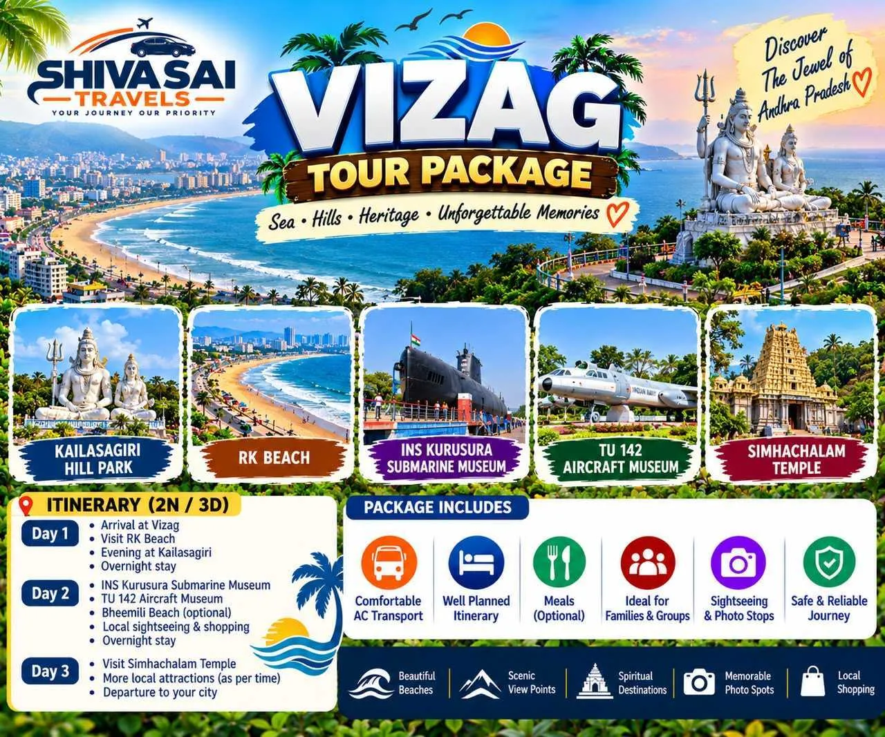Visakhapatnam (Vizag) tour package